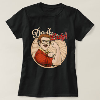 Do It Lady Funny Retro Encouragement Shirt
