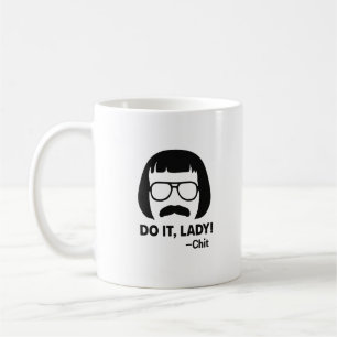 Do It Lady Meme Mug – Minimalist Black Head Logo