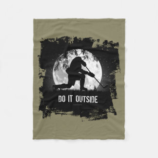 Do It Outside (Hockey) Fleece Blanket