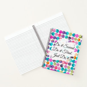 Do It Scared Motivational Routines & Habits Notebook