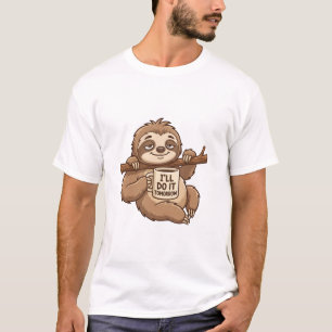 Do It Tomorrow Sloth Mug T-Shirt