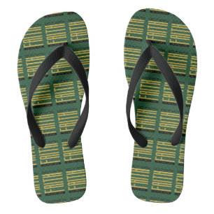 Do It With Faith Biblical G/B All-Over Unisex Flip Flops