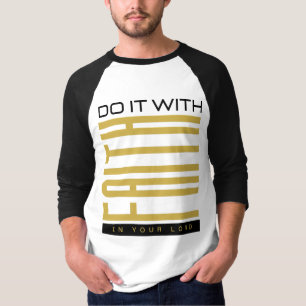 Do It With Faith Biblical Men's 3/4 T-Shirt