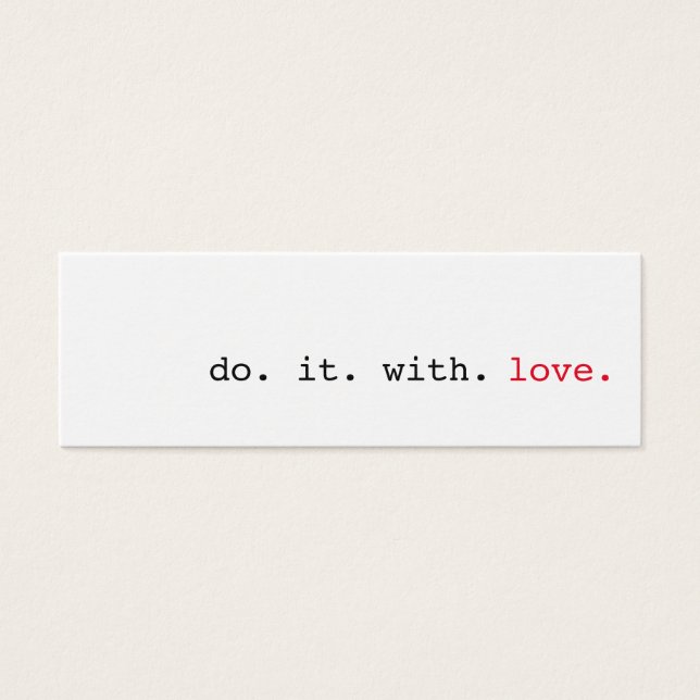 Do It With Love Random Acts Of Kindness Cards (Front)