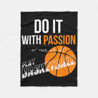 Do It With Pion Or Not At All - Bysketbyll Fleece Blanket
