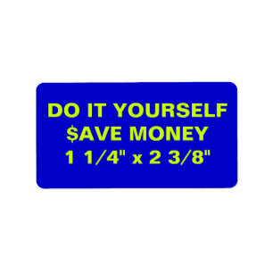 DO IT YOURSELF ~ 18 Address Labels 1 1/4" x 2 3/8"