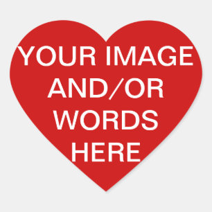 DO IT YOURSELF ~ 1.5" Heart Stickers