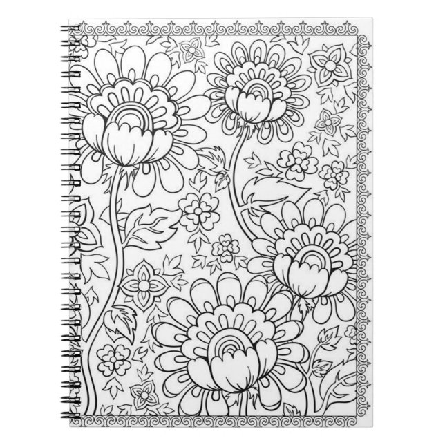 Do it Yourself Colouring Page Notebook (Front)