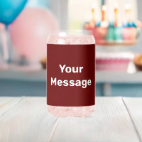Do It Yourself Dark Red and White Text Template