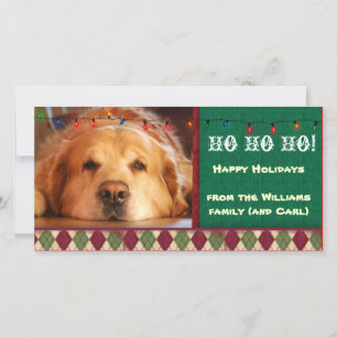Do it yourself dog photo holiday card
