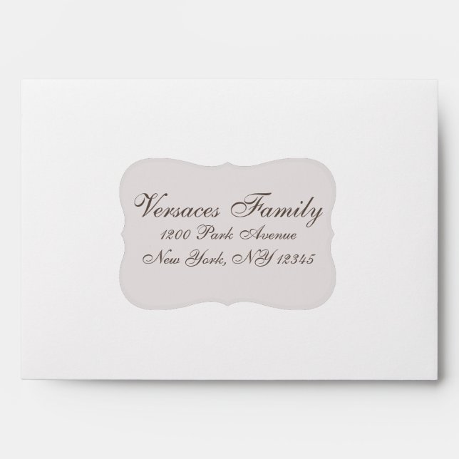 Do It Yourself - Envelopes for 5x7 Invitations (Front)