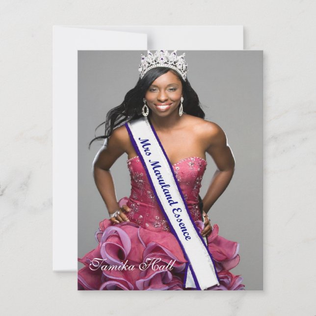 Do-It-Yourself Pageant Invitation (Front)