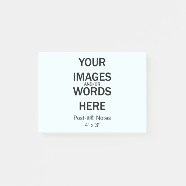 Do It Yourself - Post-it® Notes 4" x 3" (Front)