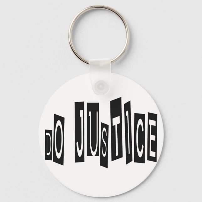 Do Justice Keychain (Front)