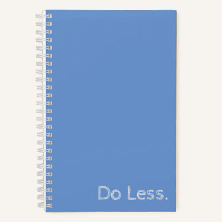 Do Less Spiral Notebook