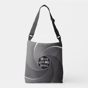 Do less with more focus crossbody bag