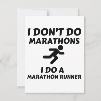 DO MARATHON RUNNER THANK YOU CARD