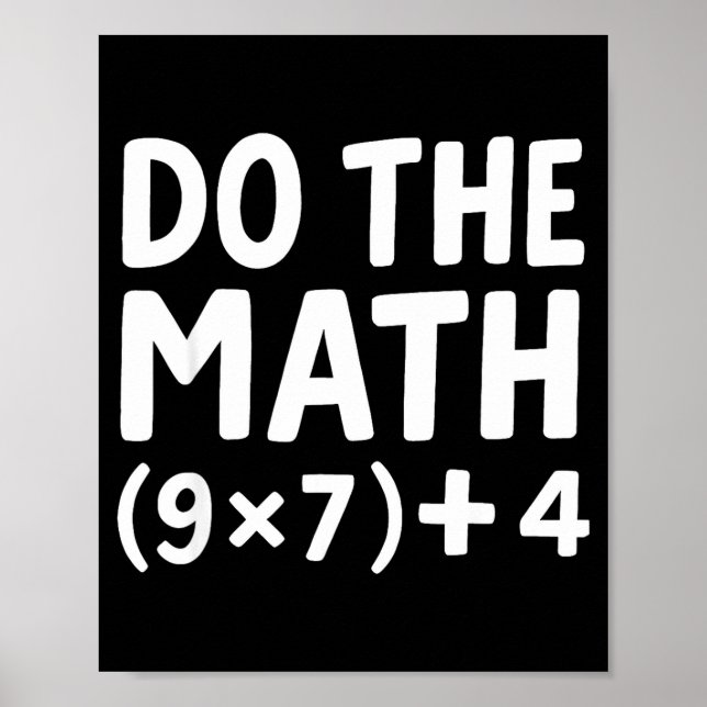Do Math 67 Meme Six Seven Poster (Front)