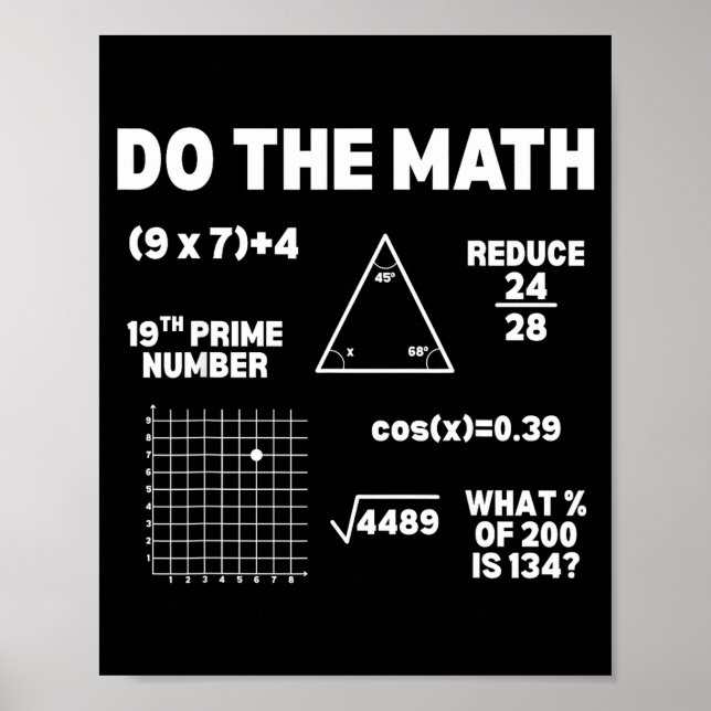 Do Math 67 Meme Six Seven Poster (Front)