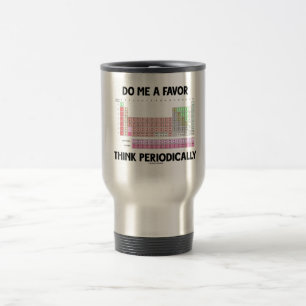 Do Me A Favour Think Periodically (Periodic Table) Travel Mug