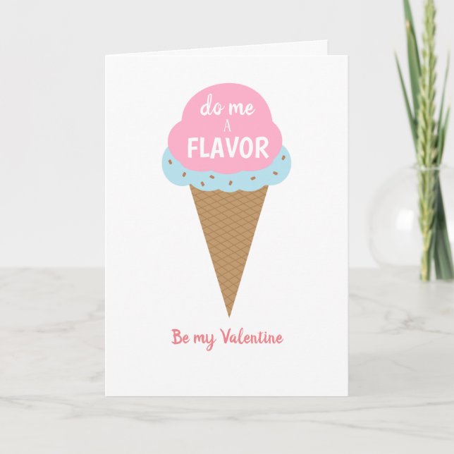 Do me a flavour, be my Valentine, oh and lick me Card (Front)