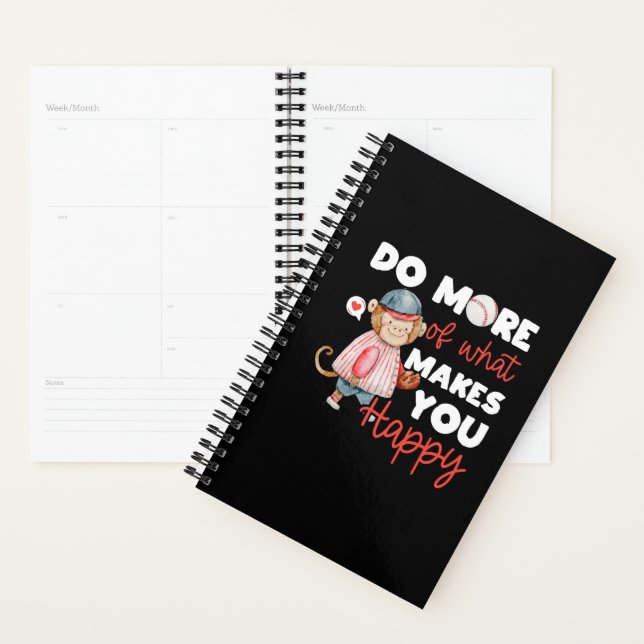 Do More of What Makes You Happy - Baseball Planner (Display)