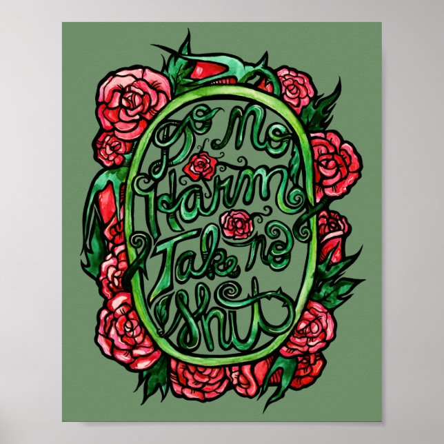 Do No Harm take no SH Pagan Wiccan Art Poster (Front)