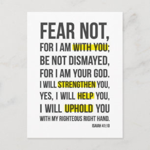 Do not be affraid! postcard
