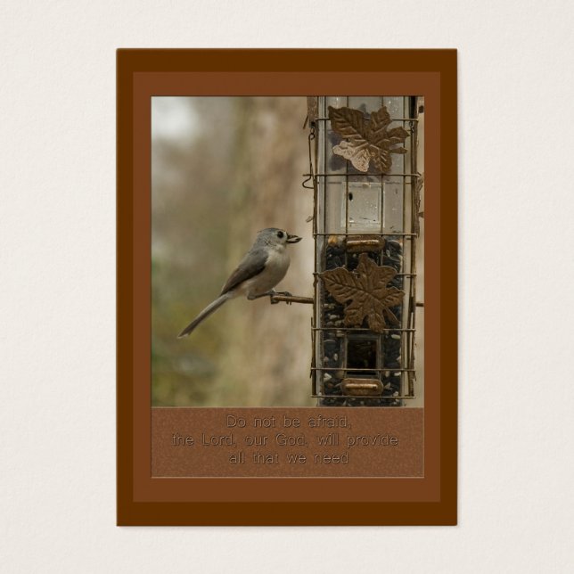 do not be afraid God will provide ACEO (Front)