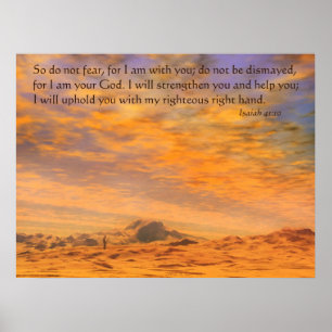 Do not be dismayed poster