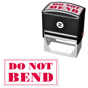 Do Not Bend Artwork Paper Envelope Message Self-inking Stamp