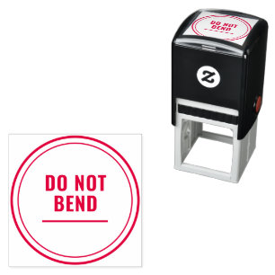 DO NOT BEND clean elegant round seal Self-inking Stamp