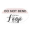 Do Not Bend Logo Sticker | Custom Branding