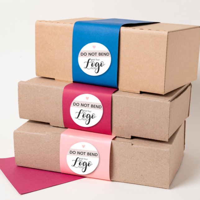 Do Not Bend Logo Sticker | Custom Branding (Creator Uploaded)