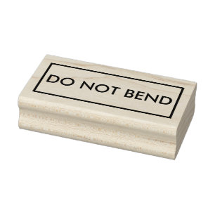 DO NOT BEND RUBBER STAMP