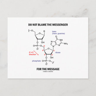 Do Not Blame The Messenger For The Message Postcard