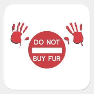 Do not buy Fur Square Sticker