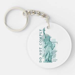 Do Not Comply Key Ring
