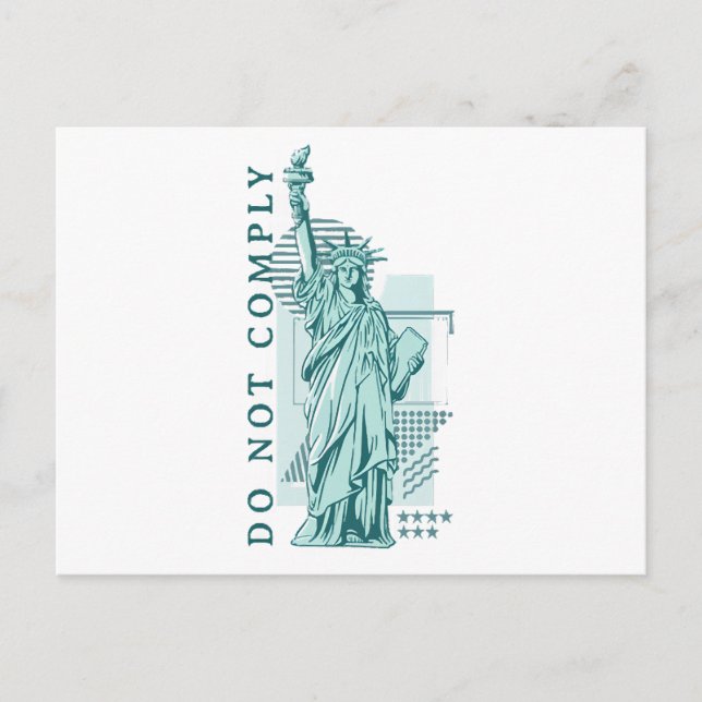 Do Not Comply Postcard (Front)