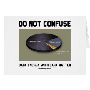 Do Not Confuse Dark Energy With Dark Matter