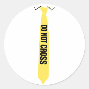 Do Not Cross Sticker