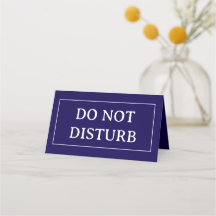 DO NOT DISTURB | 4" x 3.5" Folded Place Card