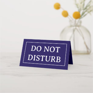 DO NOT DISTURB 4" x 3.5" Folded Place Card