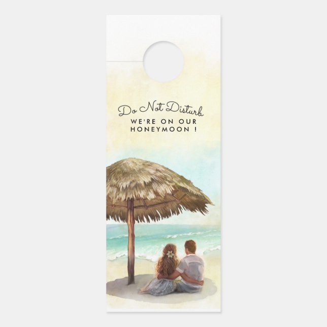 Do Not Disturb | Beach| Honeymoon Door Hanger (Front)