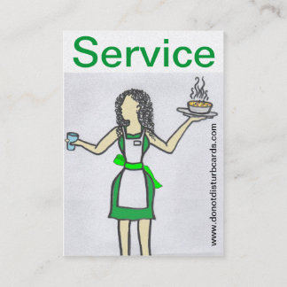 Do not Disturb Cards .Com (Waitress in control).