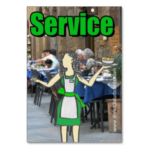 Do not Disturb Cards.com Waitress Service Card