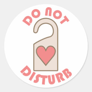 Do Not Disturb Classic Round Sticker