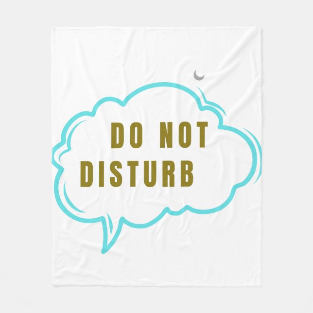 Do Not Disturb Cosy Sleep Blanket – Moon Cloud Rel (Front)