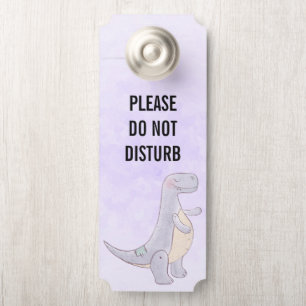 Do Not Disturb Cute Tyrannosaurus Rex Dinosaur Toy Door Hanger