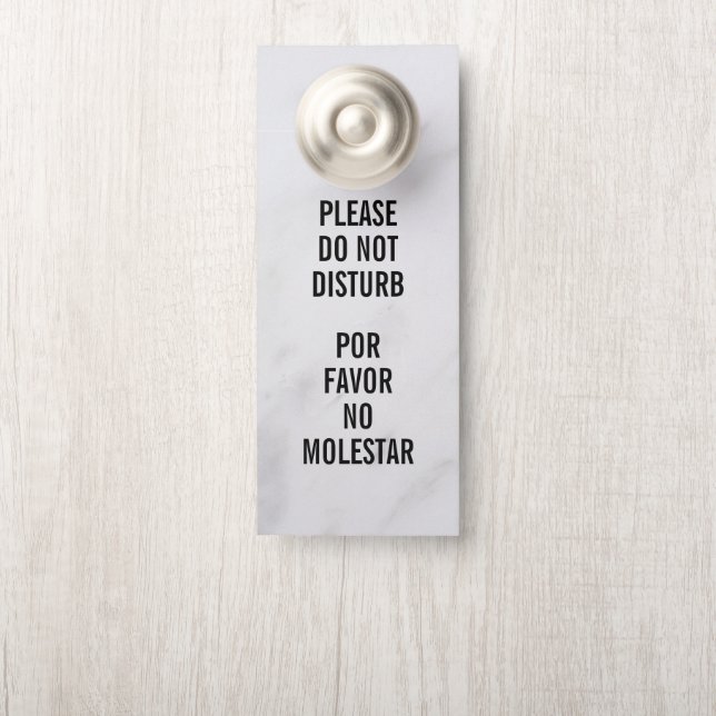 Do Not Disturb Door Hanger (On Knob)
